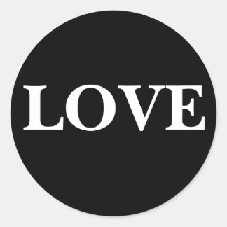 Sticker d'invitation Love élégant