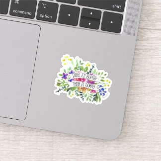 Sticker Dios es bueno en español acuarelas