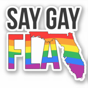 STICKER DIRE GAY FLA