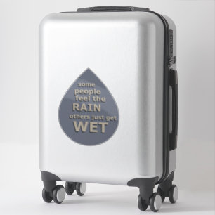 Sticker dire sage sur la vie