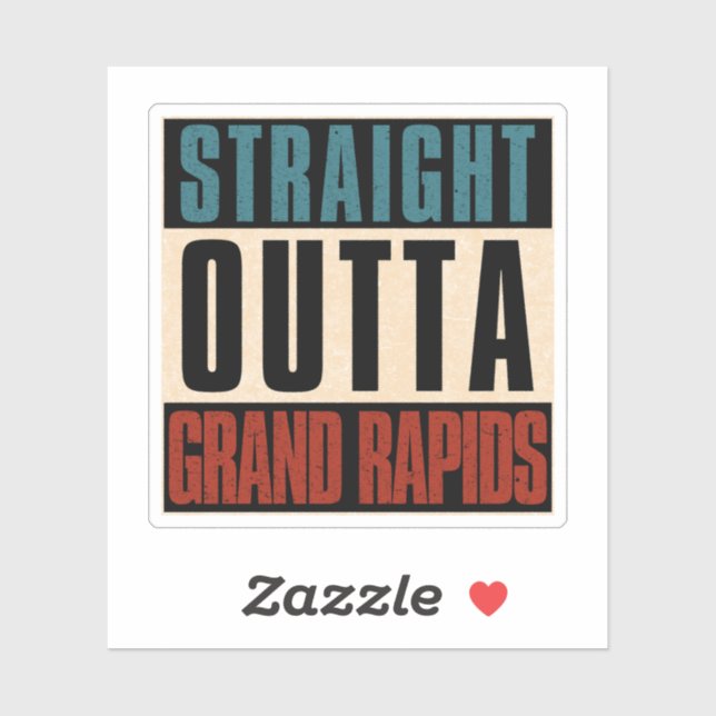 Sticker Directement de Grand Rapids Michigan MI (Feuille)