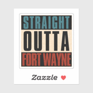 Sticker Directement En Dehors Fort Wayne Indiana IN