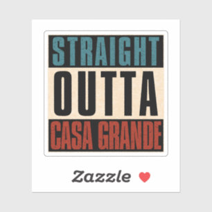 Sticker Directement en direction de Casa Grande Arizona AZ