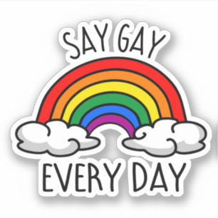 Sticker Dis Gay Chaque Jour