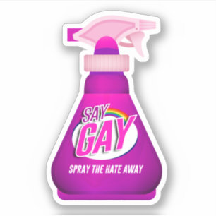 Sticker Dis Gay Spray