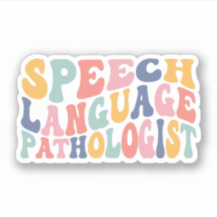 Sticker Discours Langue Pathologiste Cadeaux SLP