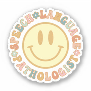 Sticker Discours Langue Pathologiste Cadeaux SLP