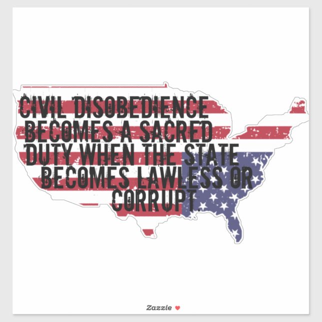 Sticker Disobedience Is A Duty In A Corrupt Nation (Feuille)