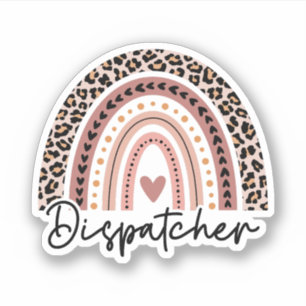 Sticker Dispatcher Leopard Rainbow, Dispatcher d'urgence