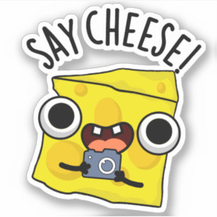 Sticker Dites Cheese Funny Photographe Pun