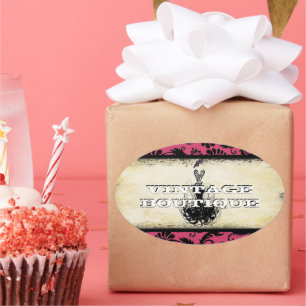 Sticker Diva Mode Orange Retro Dots