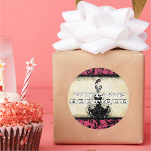 Sticker Diva Mode Orange Retro Dots