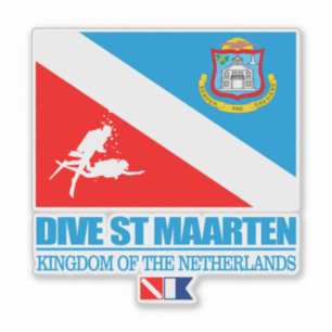 Sticker Dive St Maarten (sq)