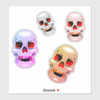 Sticker Divers crânes