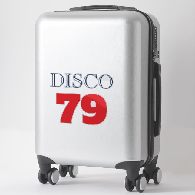 Sticker Divertissement musical Disco 79 Pop Art Rétro (Sur valise)