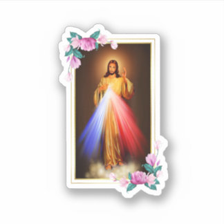 Sticker Divine Mercy Jesus Christ Sacred Heart Of Jesus Gi