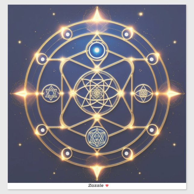 Sticker Divine Radiance – 5: Illuminated Universal Energy (Feuille)