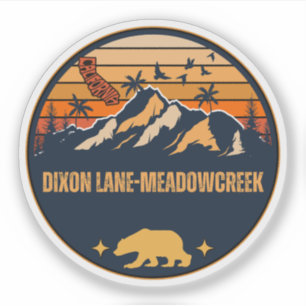 Sticker Dixon Lane-MeadowCreek, Californie