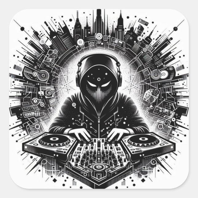 Sticker DJ (Devant)