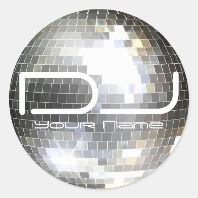 Sticker DJ Disco Ball (Devant)