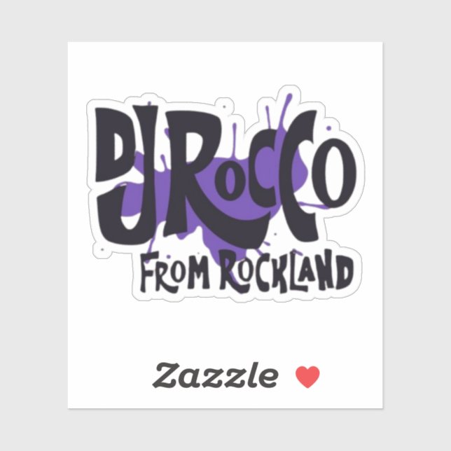 Sticker DJ Rocco From Rockland logo (Feuille)