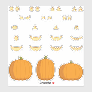 Sticker do-it-yourself Jack-o-Lantern