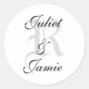 Sticker do-it-yourself Monogramme personnalisé
