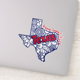 Sticker Dobelles florales du Texas Vinyl Decal