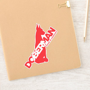 Sticker Doberman Made in Germany