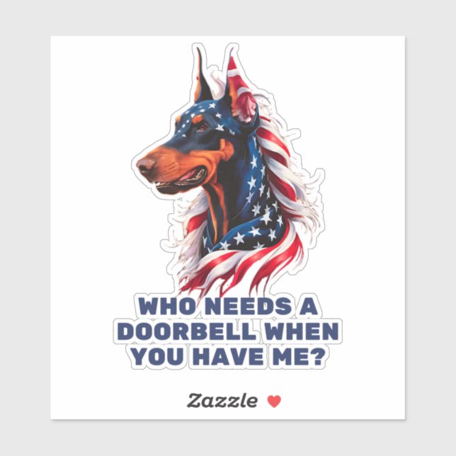 Sticker Doberman Pinscher (Feuille)