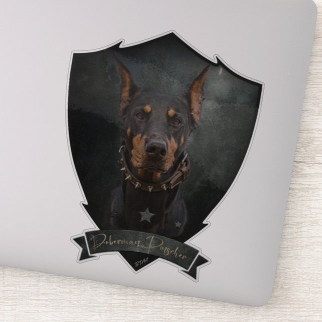 Sticker Doberman Pinscher (Détail)