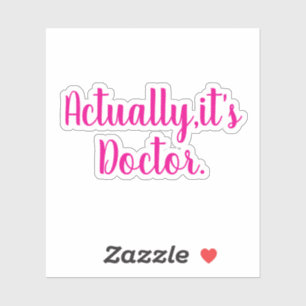 Sticker Docteur - Sticker Docteur Femme - Graduati