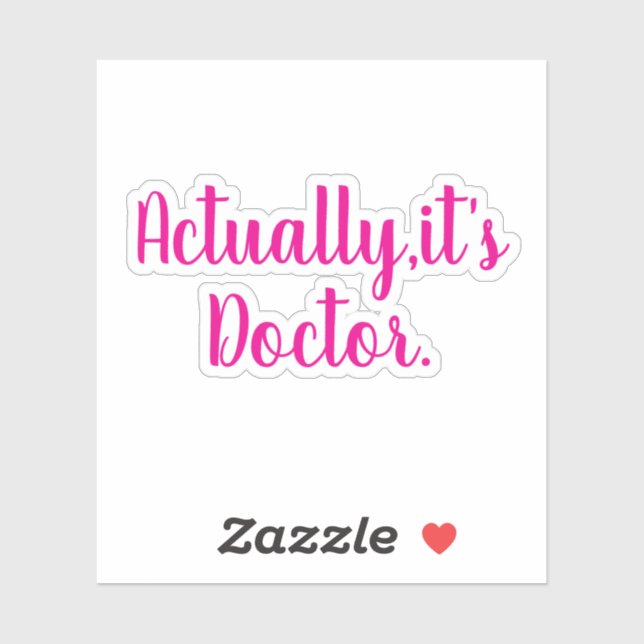 Sticker Docteur - Sticker Docteur Femme - Graduati (Feuille)