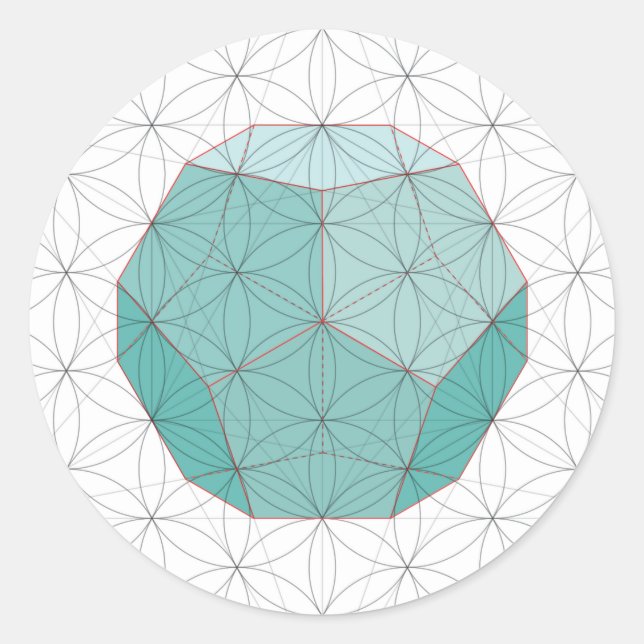 Sticker Dodécahedron (Devant)