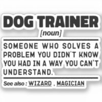 Dog Trainer Noun Cool de formation Travailleur Drô