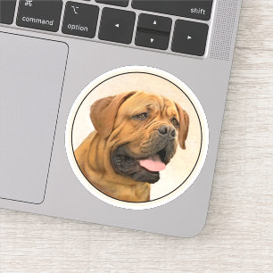 Sticker Dogue de Bordeaux Peinture - Cute Original Chien A