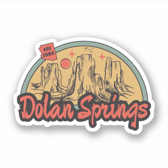 Sticker Dolan Springs, Arizona (Devant)