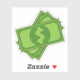 Sticker Dollar de l'argent du dessin