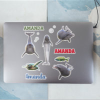 Dolphin Sea Life Set Nom Monogramme