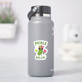 Sticker Don du joueur de ickleball - "Pickle Ballin"