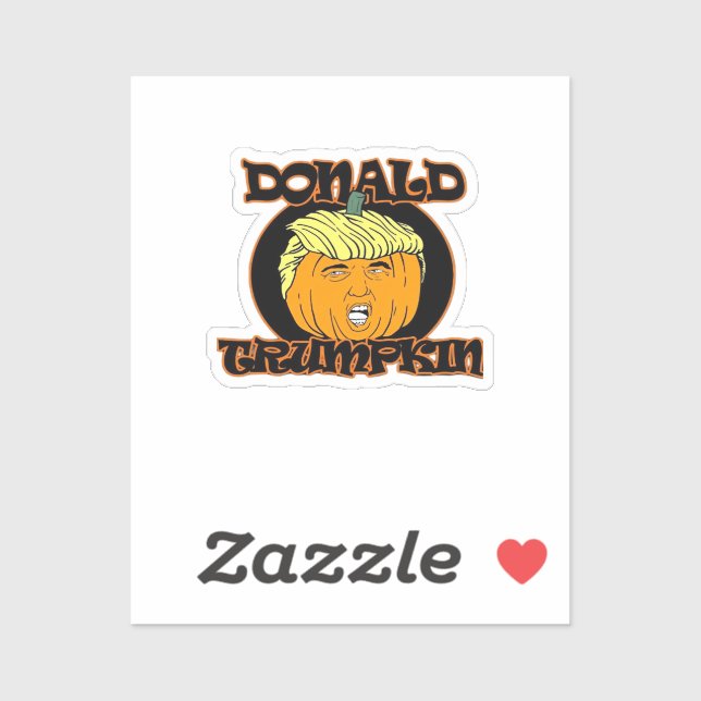 Sticker Donald Halloween Costume Trumpkin (Feuille)