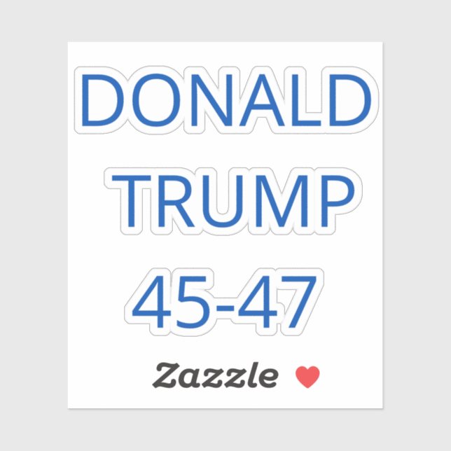 Sticker Donald Trump (Feuille)