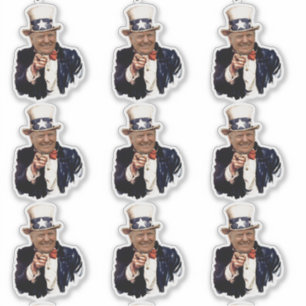 Sticker Donald Trump 2020 Oncle Sam