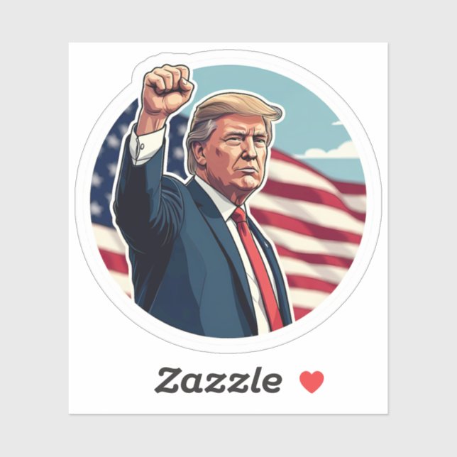 Sticker Donald Trump 2024 (Feuille)