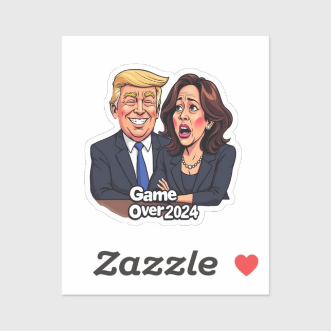 Sticker Donald Trump Kamala harris (Feuille)