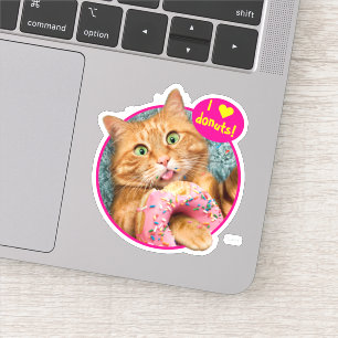 Sticker Donateur mangeant des chats
