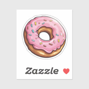 Sticker Donut de dessin animé