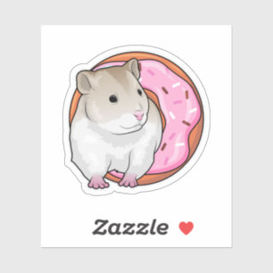 Sticker Donut Hamster