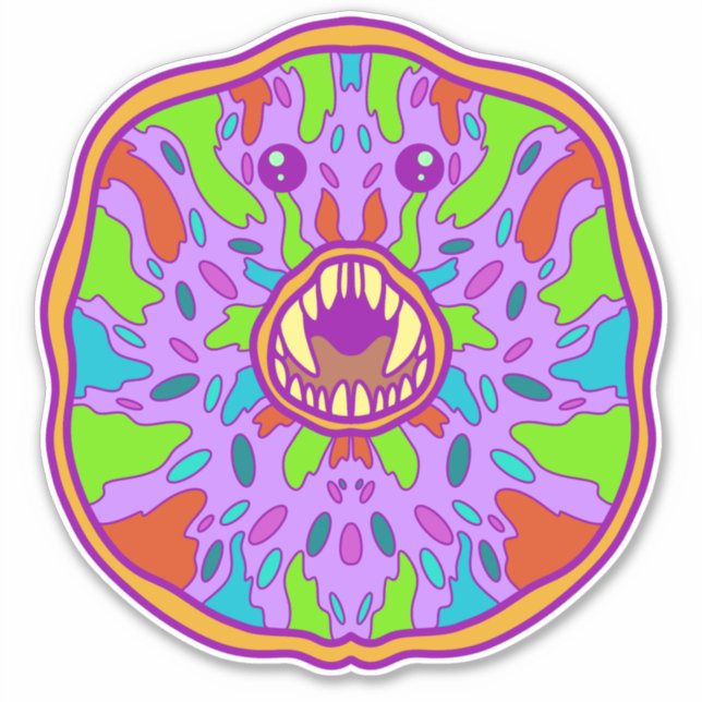 Sticker Donut Monstre (Devant)