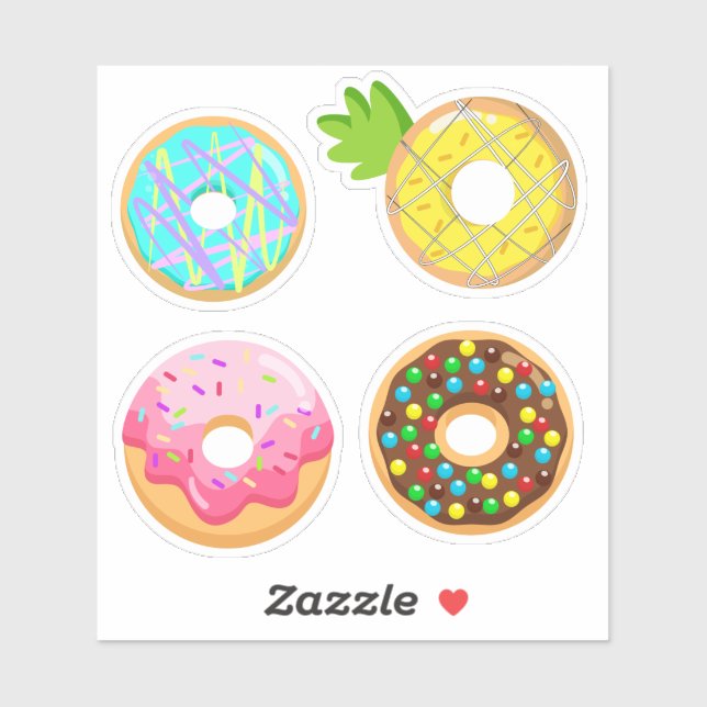 Sticker Donut Party (Feuille)